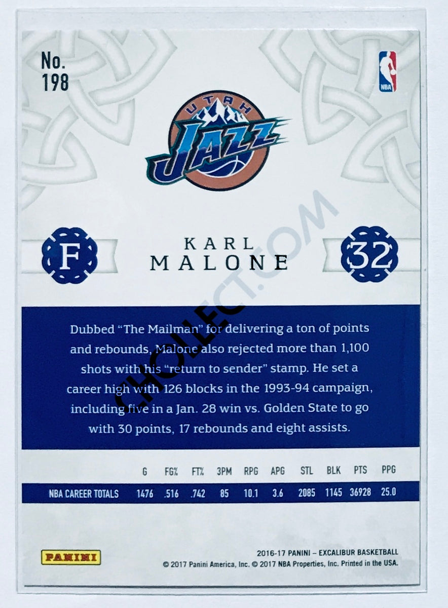 Karl Malone - Utah Jazz 2016-17 Panini Excalibur #198