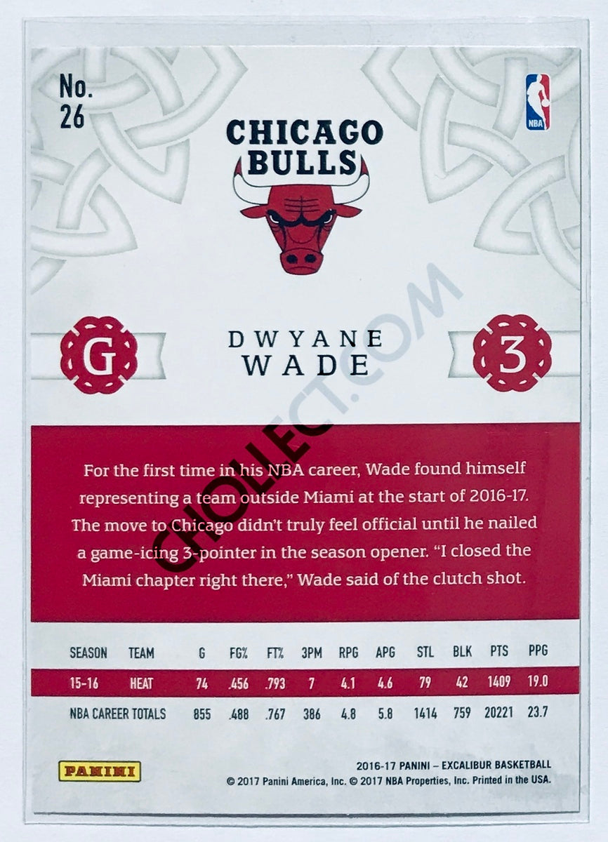 Dwyane Wade - Chicago Bulls 2016-17 Panini Excalibur Lord Parallel #26