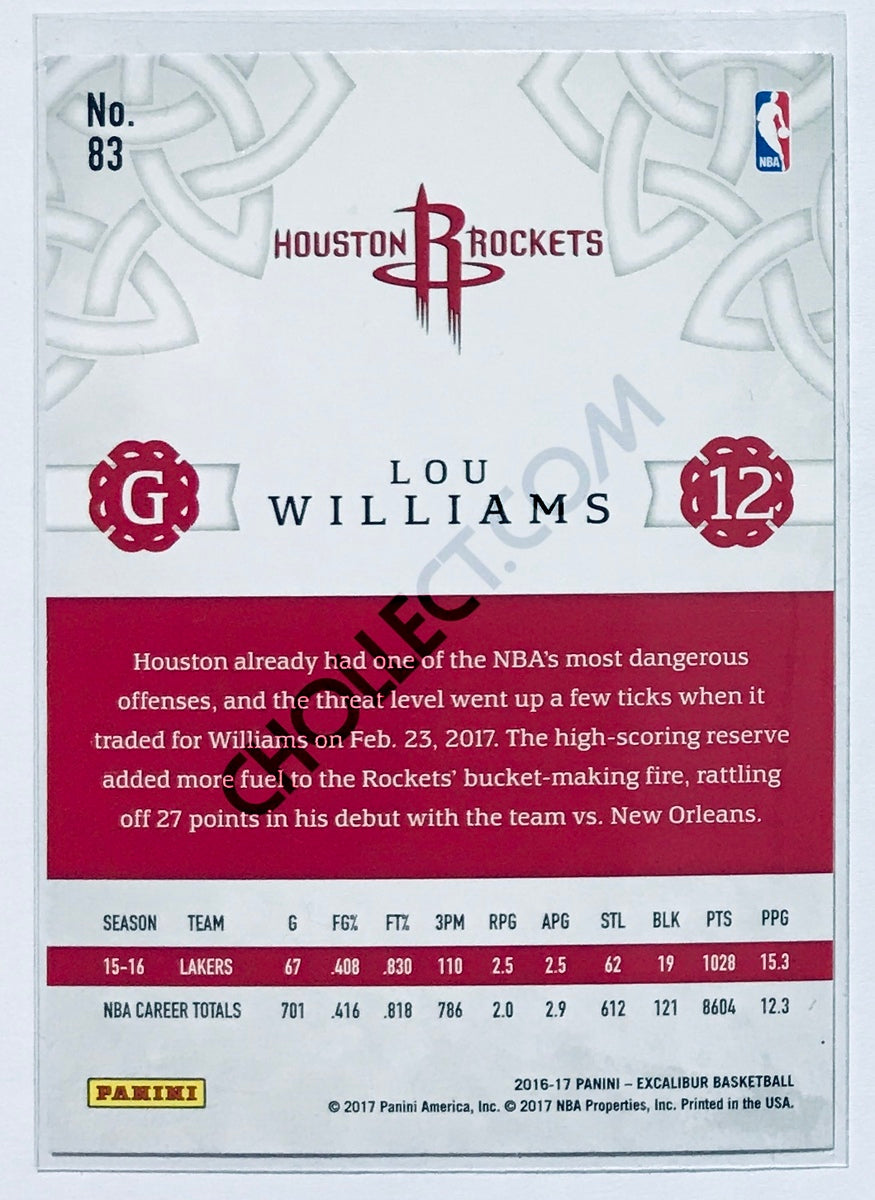 Lou Williams - Houston Rockets 2016-17 Panini Excalibur Lord Parallel #83