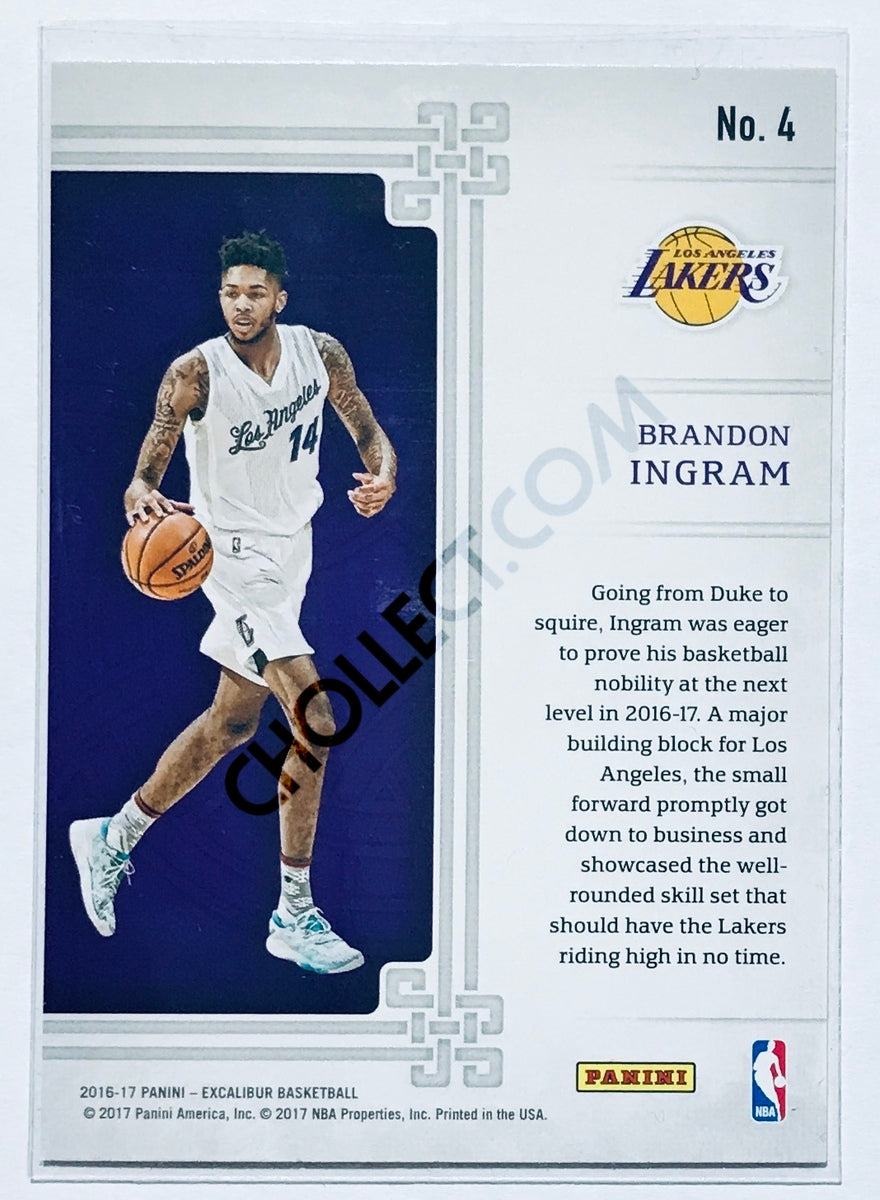 Brandon Ingram - Los Angeles Lakers 2016-17 Panini Excalibur Squire Insert Rookie Card#4