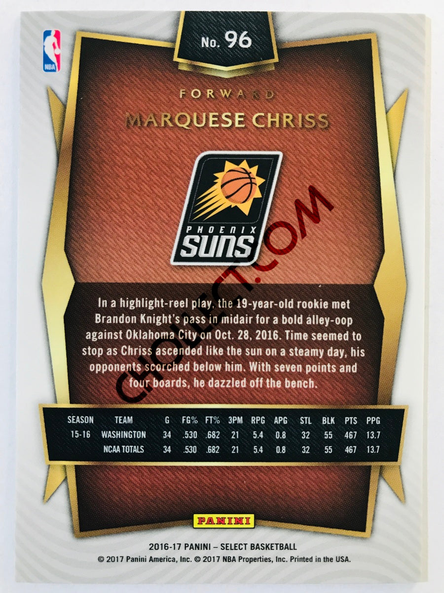 Marquese Chriss - Phoenix Suns 2016-17 Panini Select RC Rookie #96