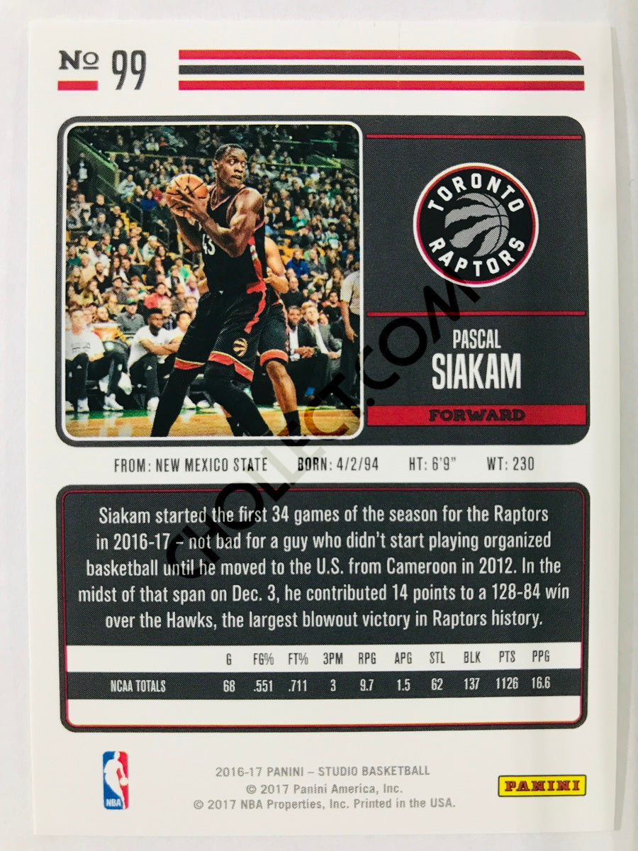 Pascal Siakam - Toronto Raptors 2016-17 Panini Studio Action RC Rookie #099