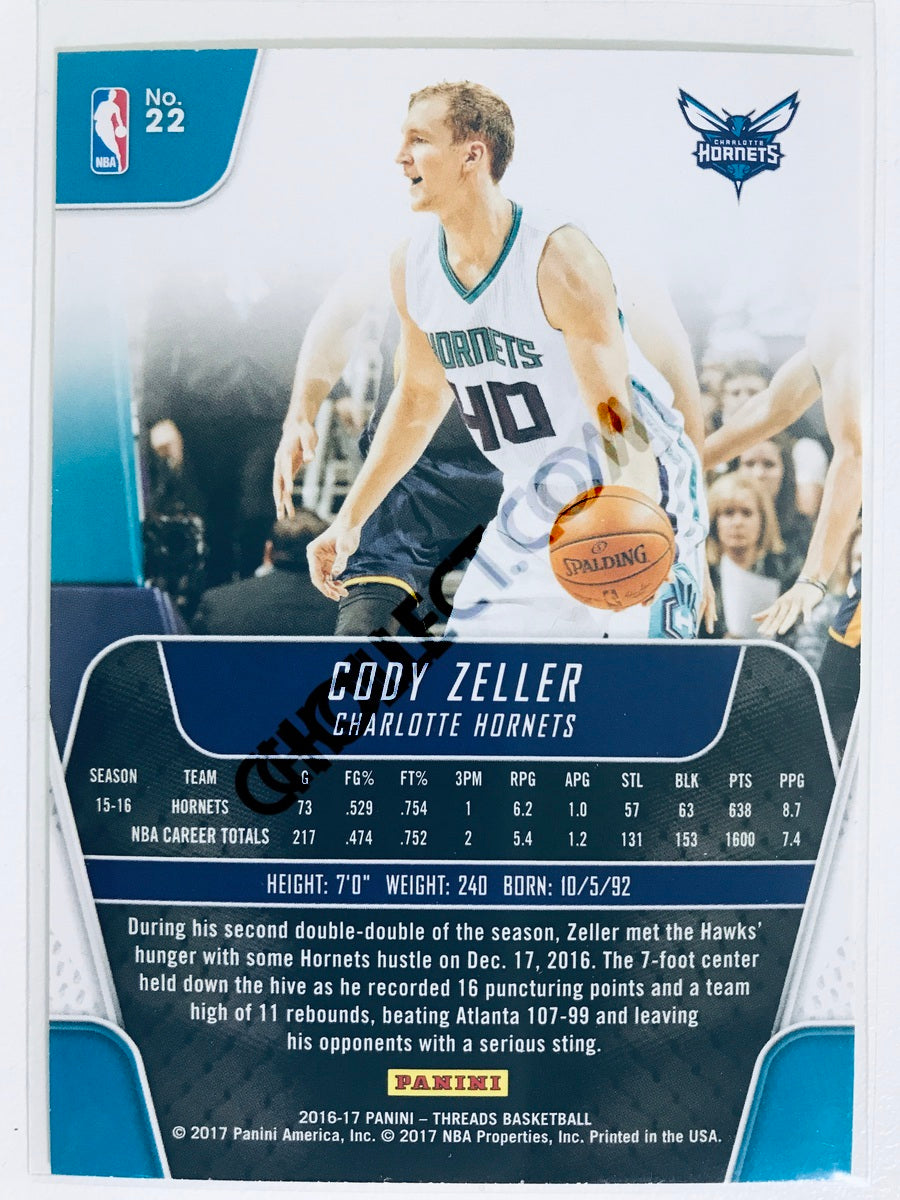 Cody Zeller - Charlotte Hornets 2016-17 Panini Threads #22