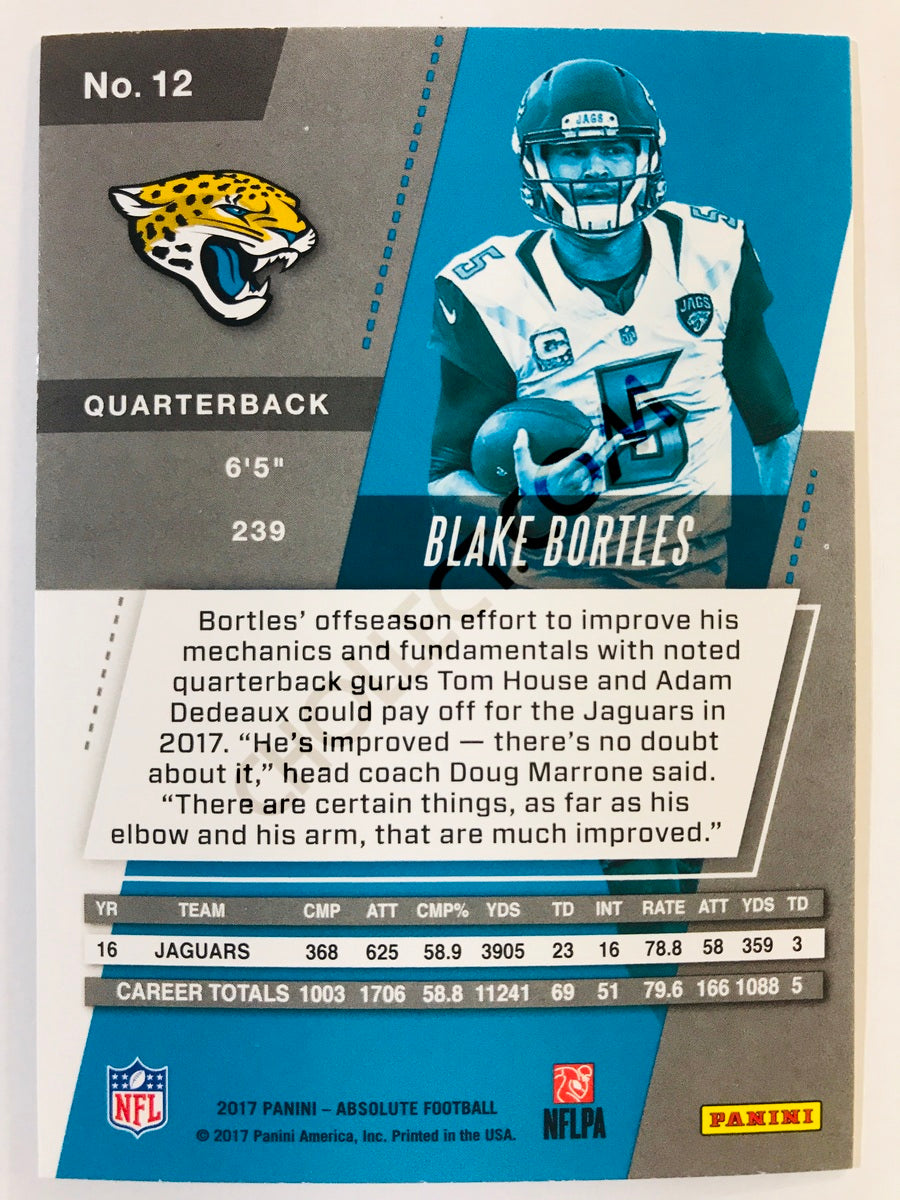 Blake Bortles - Jacksonville Jaguars 2017-18 Panini Absolute #12