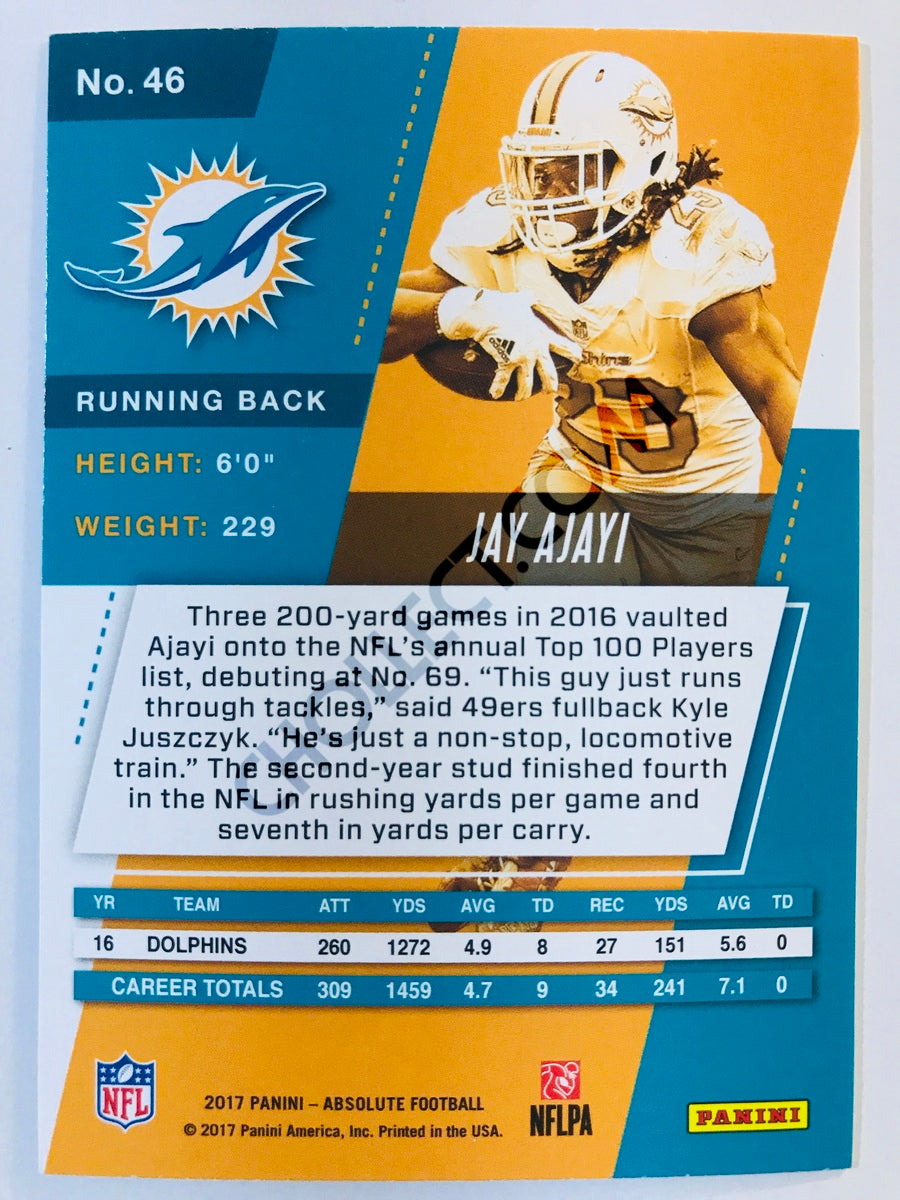 Jay Ajayi - Miami Dolphins 2017-18 Panini Absolute #46