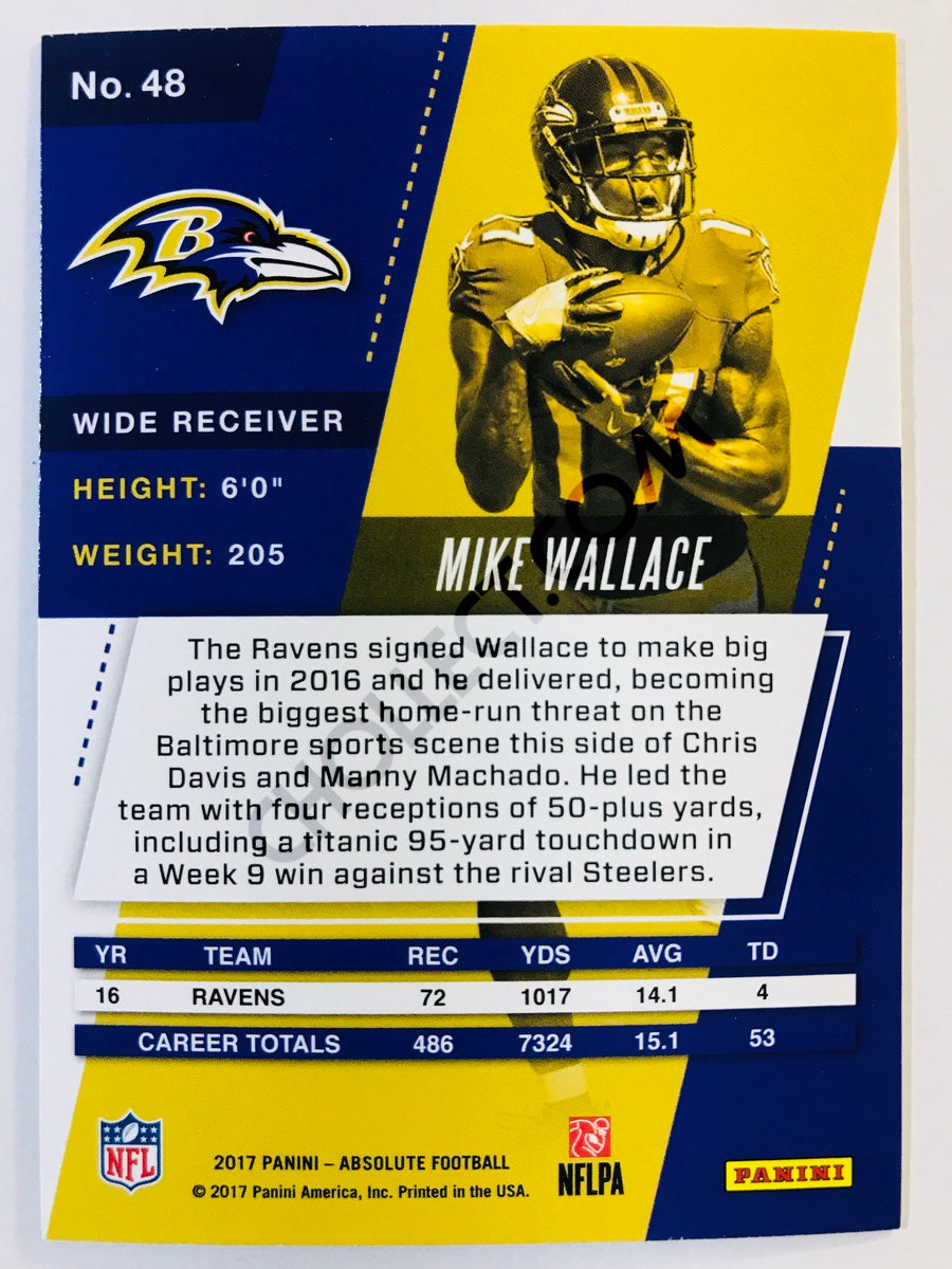 Mike Wallace - Baltimore Ravens 2017-18 Panini Absolute #48