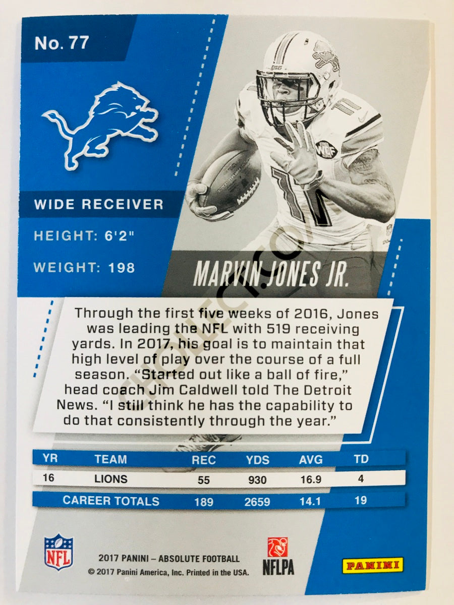 Marvin Jones Jr. - Detroit Lions 2017-18 Panini Absolute #77