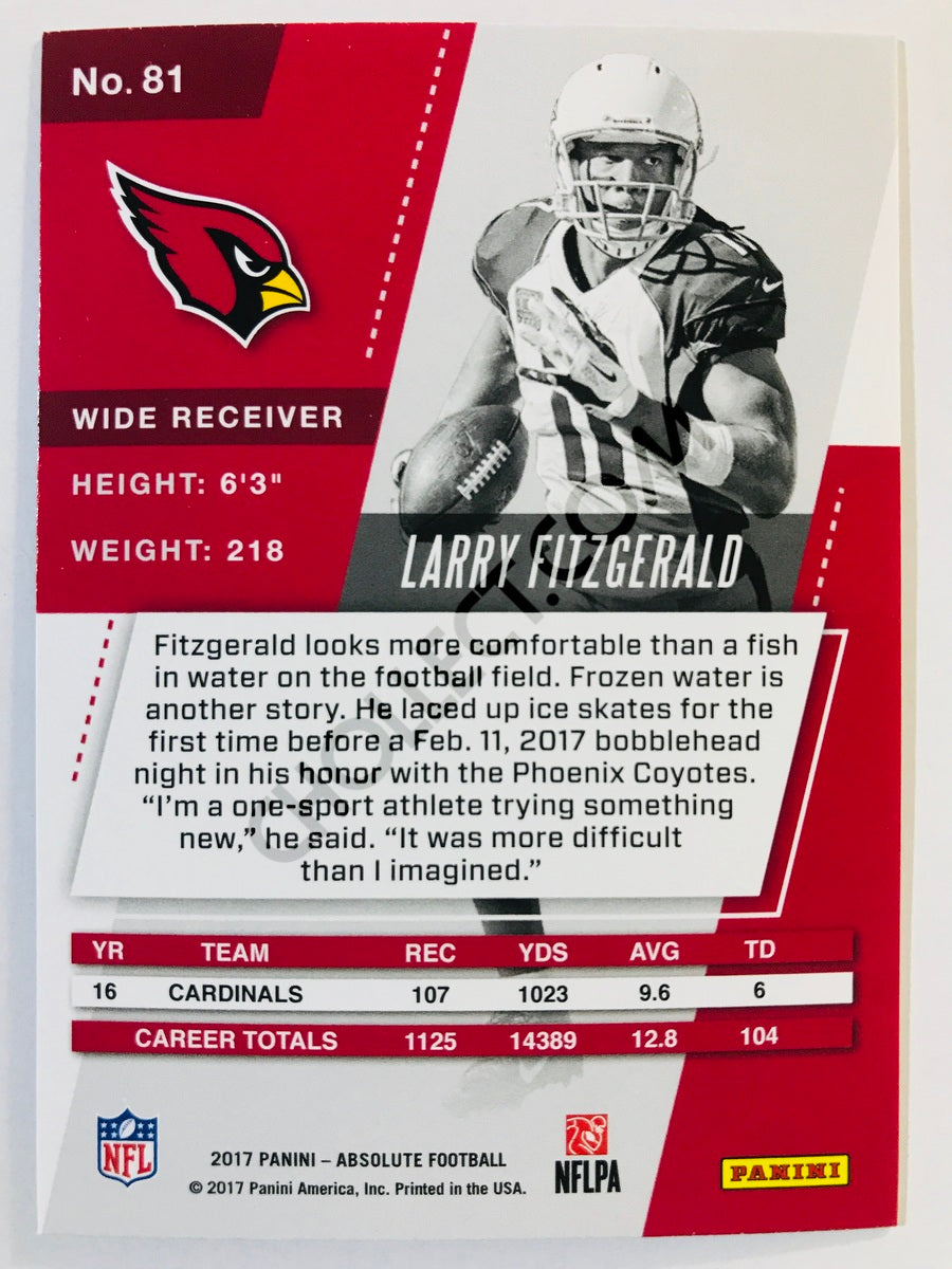 Larry Fitzgerald - Arizona Cardinals 2017-18 Panini Absolute #81