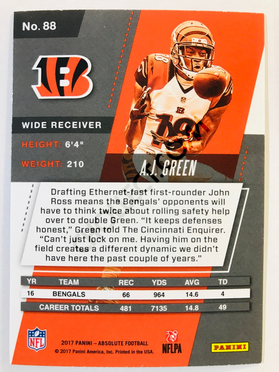 A.J. Green - Cincinnati Bengals 2017-18 Panini Absolute #88