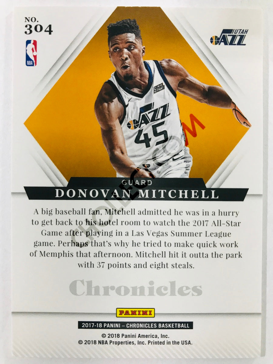 Donovan Mitchell - Utah Jazz 2017-18 Panini Chronicles Majestic RC Rookie #304