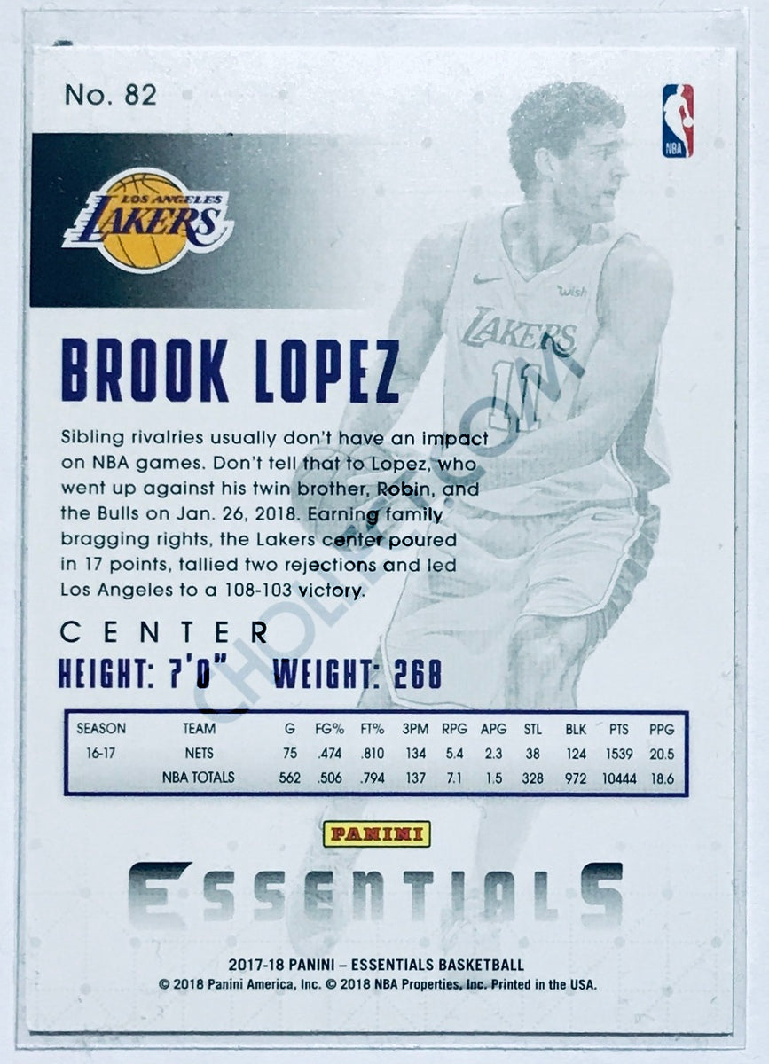 Brook Lopez - Los Angeles Lakers 2017-18 Panini Essentials #82