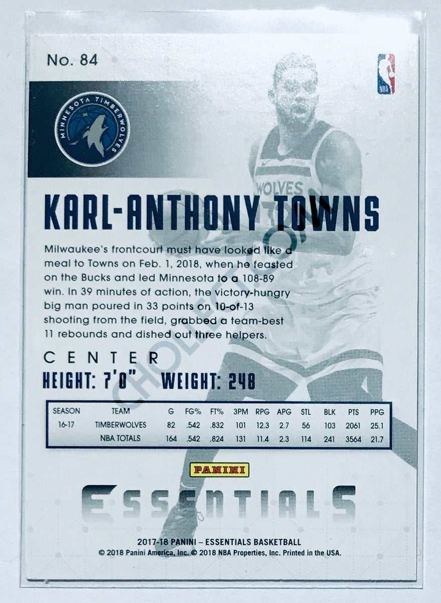 Karl-Anthony Towns - Minnesota Timberwolves 2017-18 Panini Essentials #84