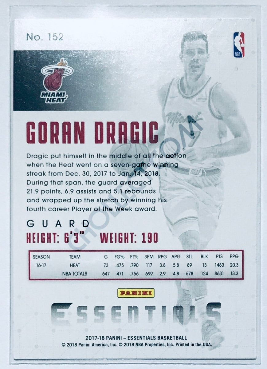 Goran Dragic - Miami Heat 2017-18 Panini Essentials #152