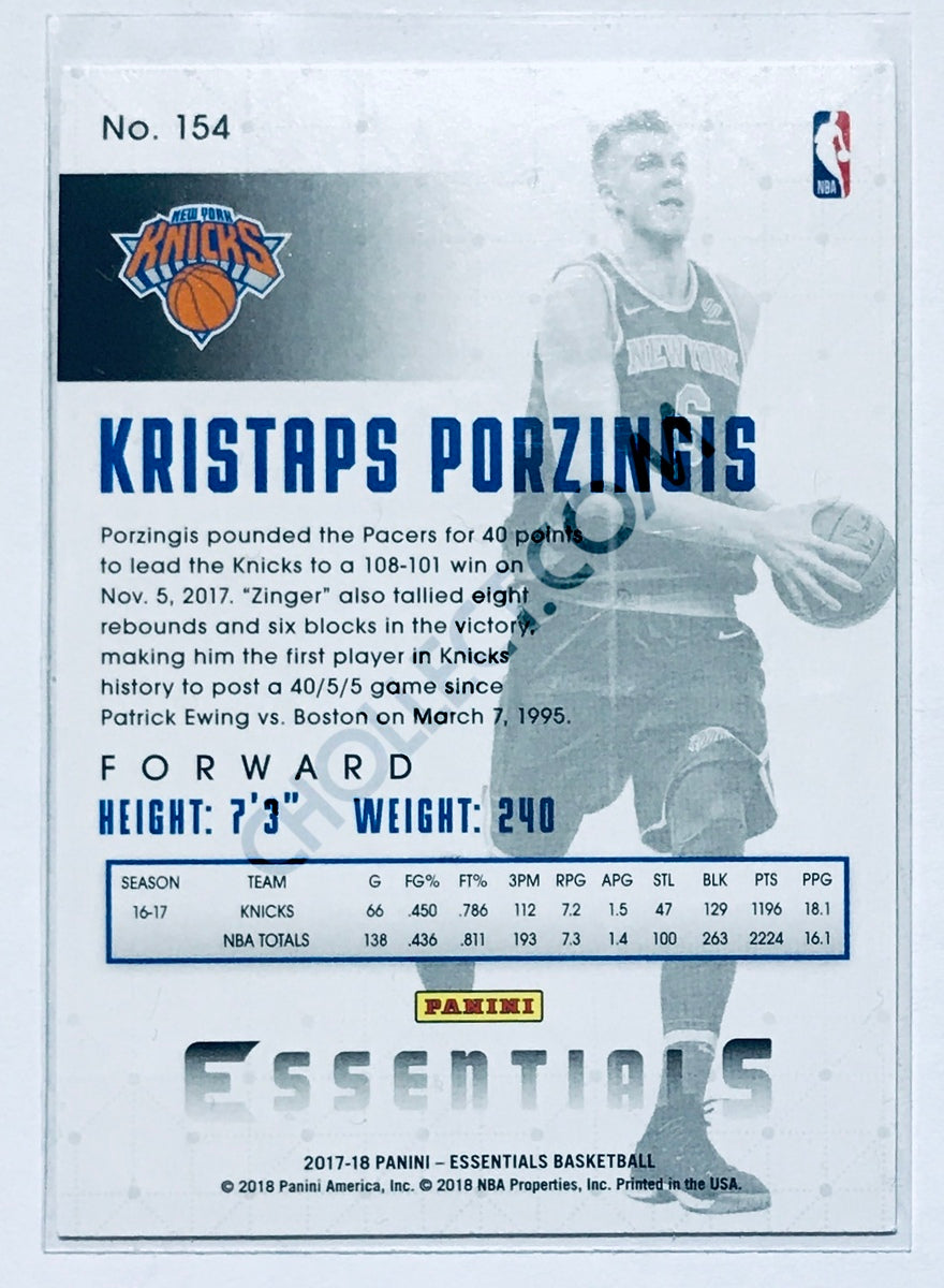 Kristaps Porzingis - New York Knicks 2017-18 Panini Essentials #153