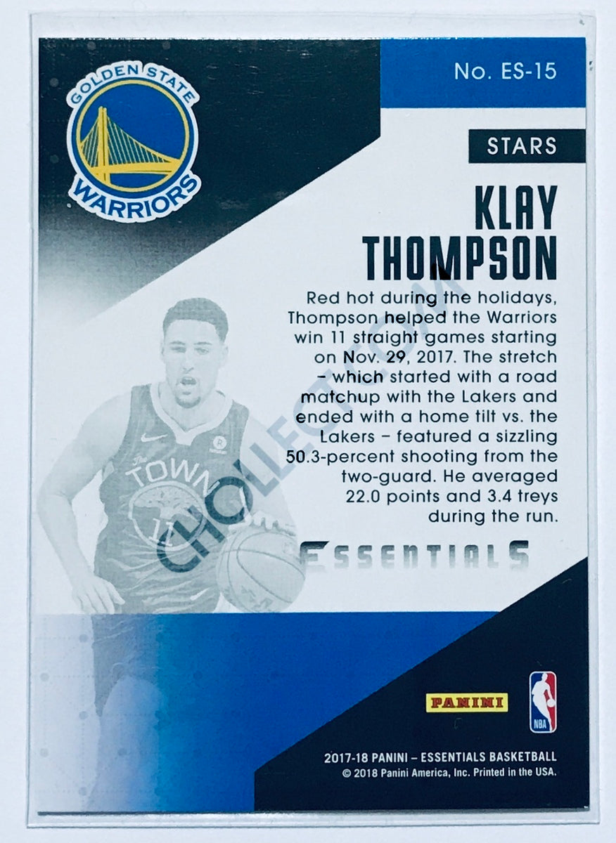 Klay Thompson - Golden State Warriors 2017-18 Panini Essentials Stars #15