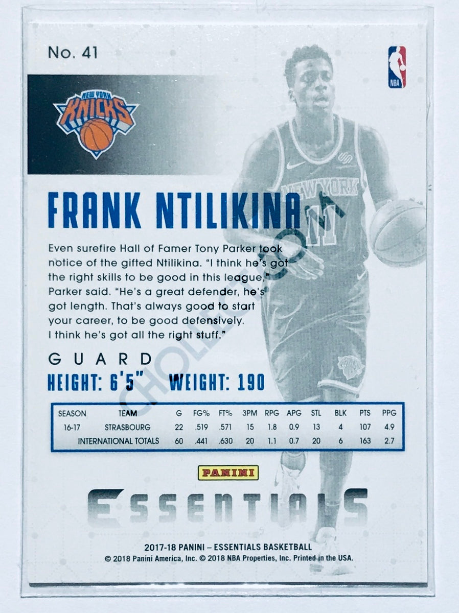 Frank Ntilikina - New York Knicks 2017-18 Panini Essentials Spiral Parallel RC Rookie #41