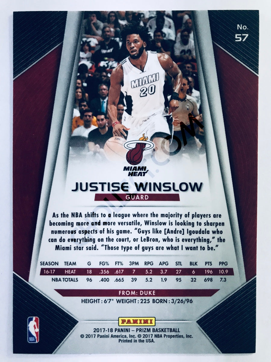 Justise Winslow - Miami Heat 2017-18 Panini Prizm #57