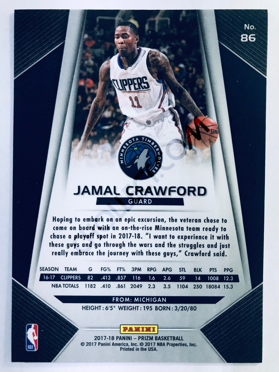Jamal Crawford - Minnesota Timberwolves 2017-18 Panini Prizm #86