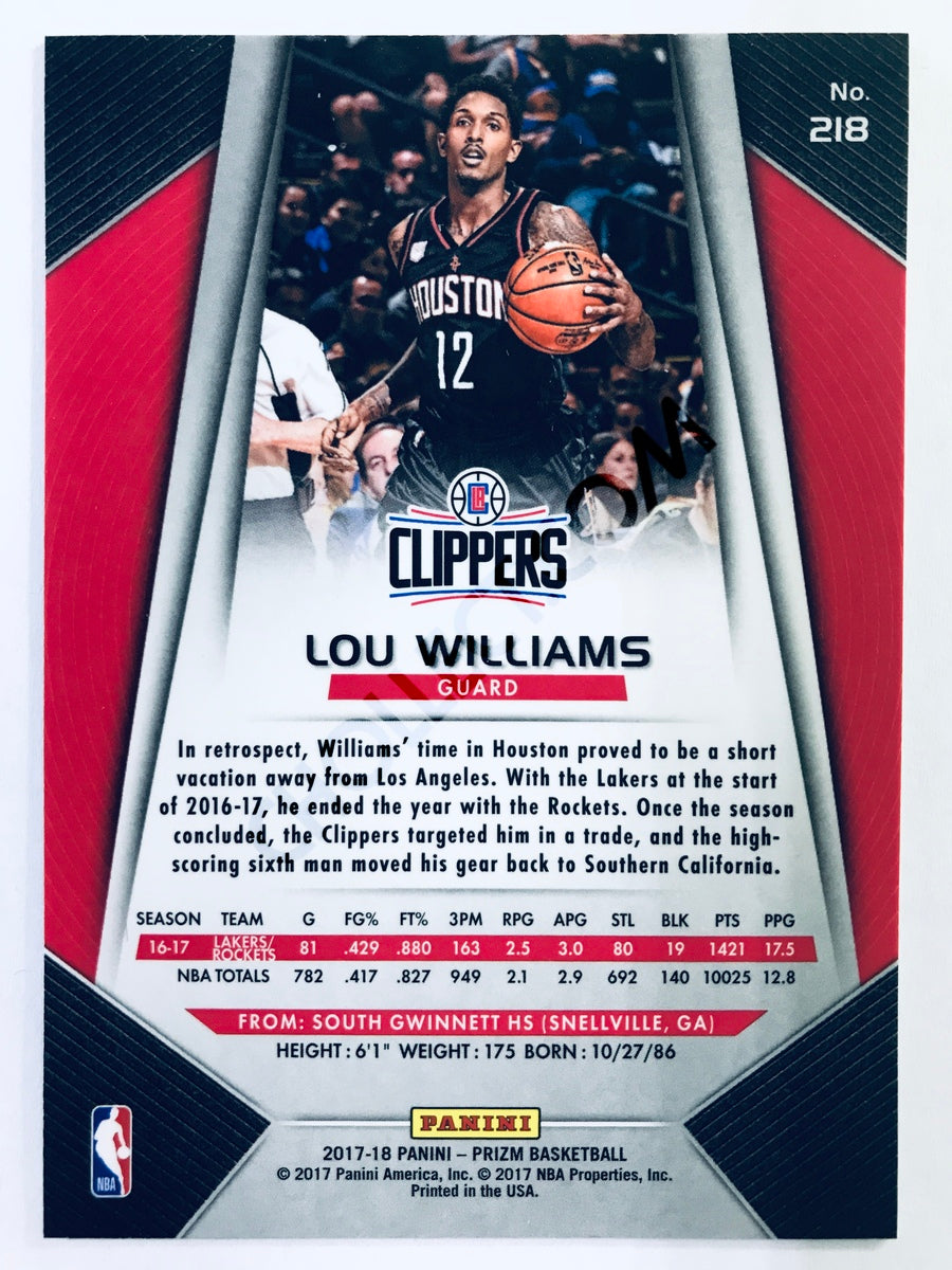 Lou Williams - Los Angeles Clippers 2017-18 Panini Prizm #218