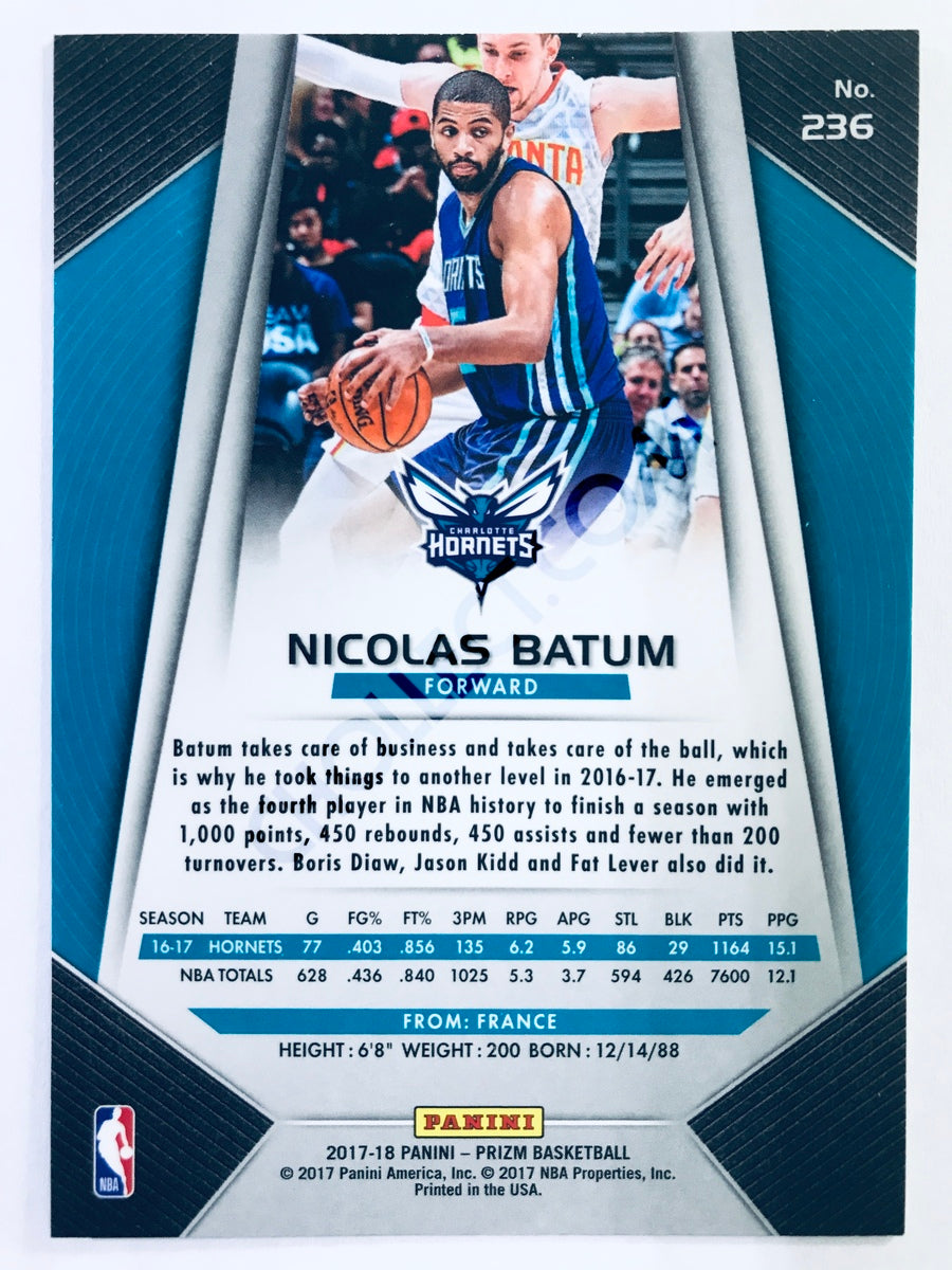 Nicolas Batum - Charlotte Hornets 2017-18 Panini Prizm #236