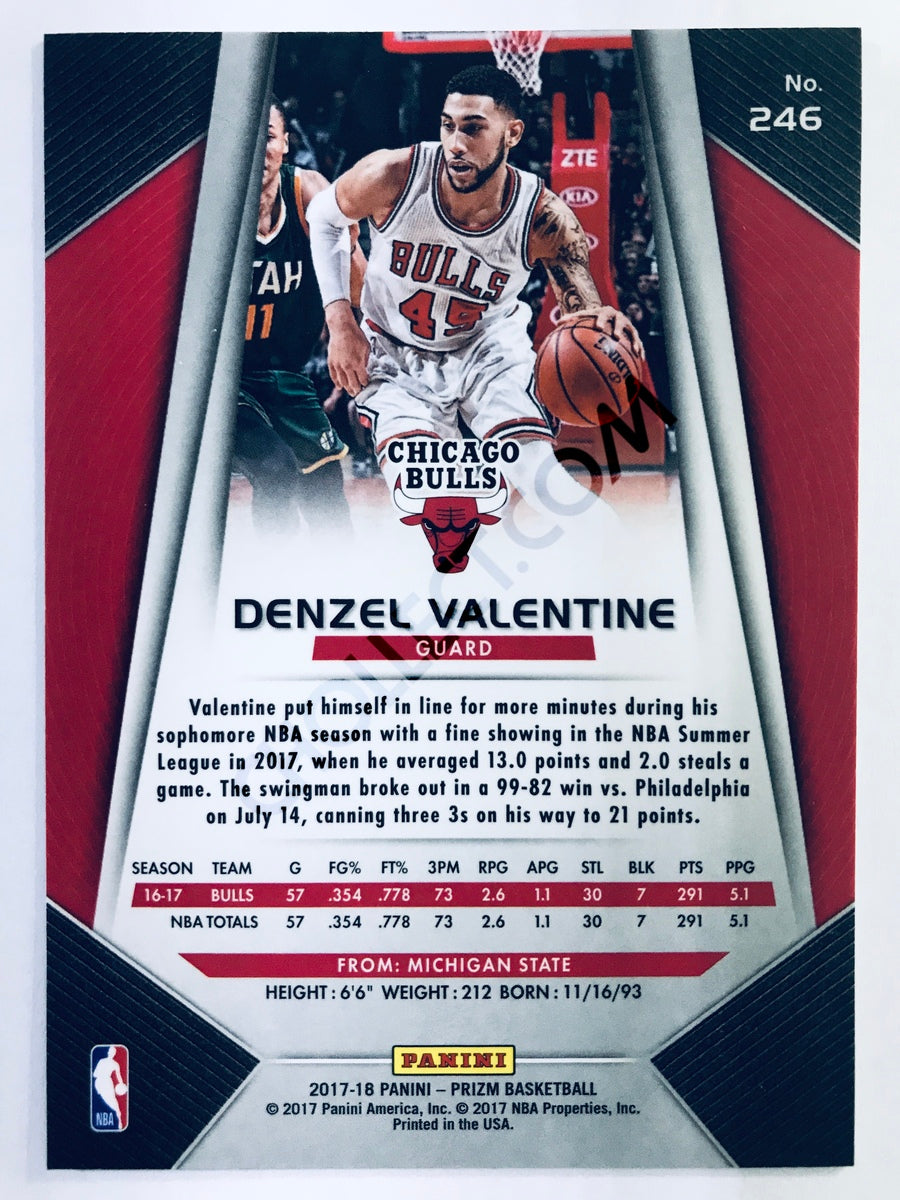 Denzel Valentine - Chicago Bulls 2017-18 Panini Prizm #246