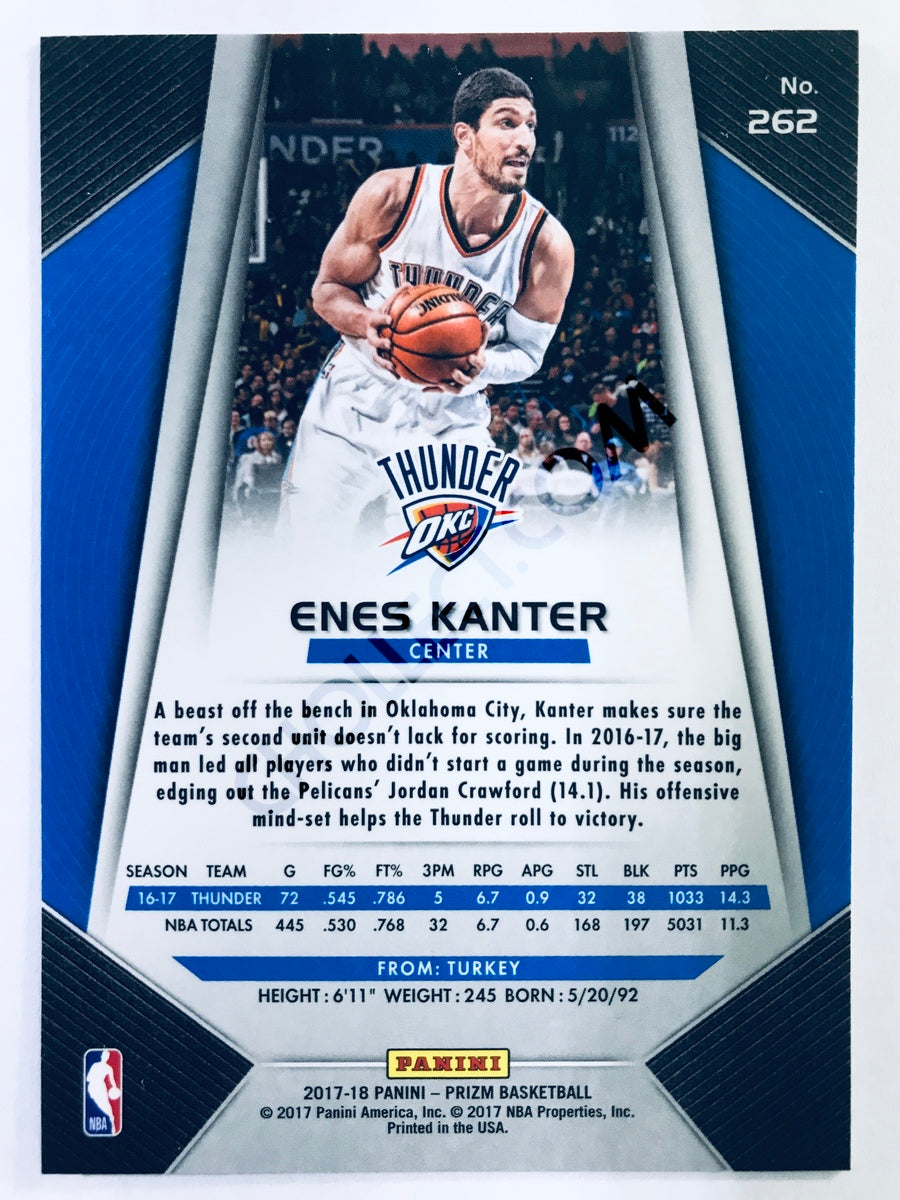 Enes Kanter - Oklahoma City Thunder 2017-18 Panini Prizm #262