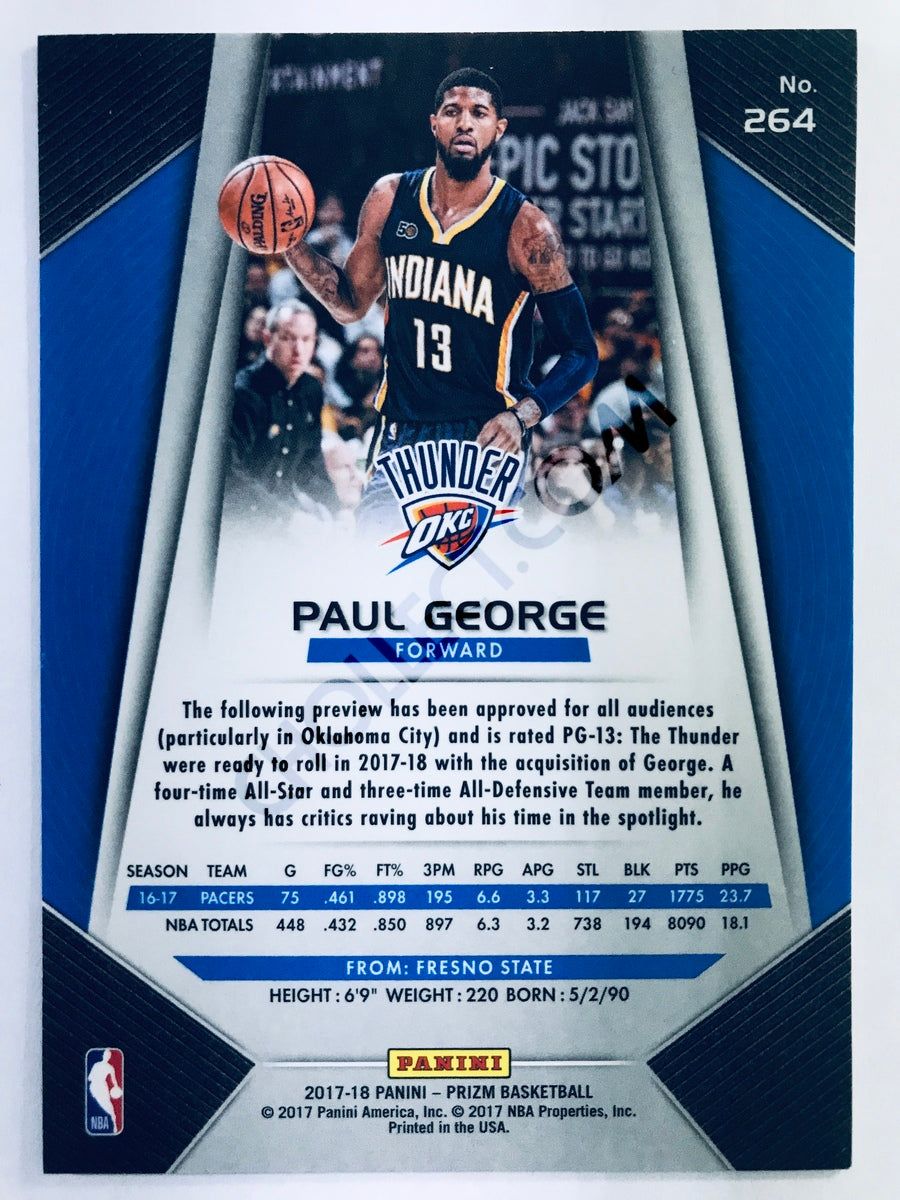 Paul George - Oklahoma City Thunder 2017-18 Panini Prizm #264