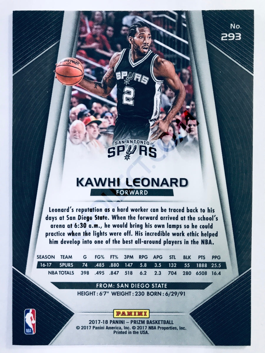 Kawhi Leonard - San Antonio Spurs 2017-18 Panini Prizm #293