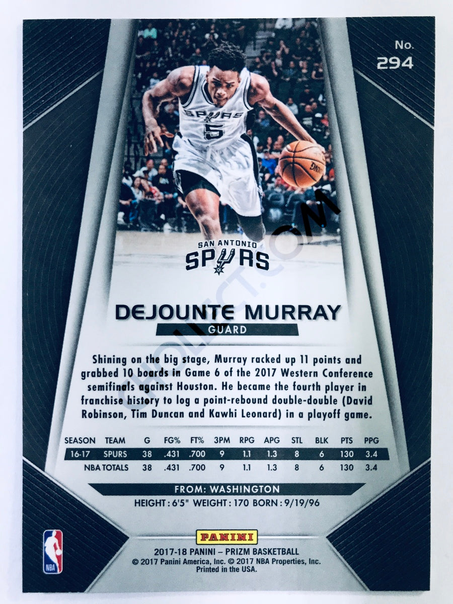 Dejounte Murray - San Antonio Spurs 2017-18 Panini Prizm #294