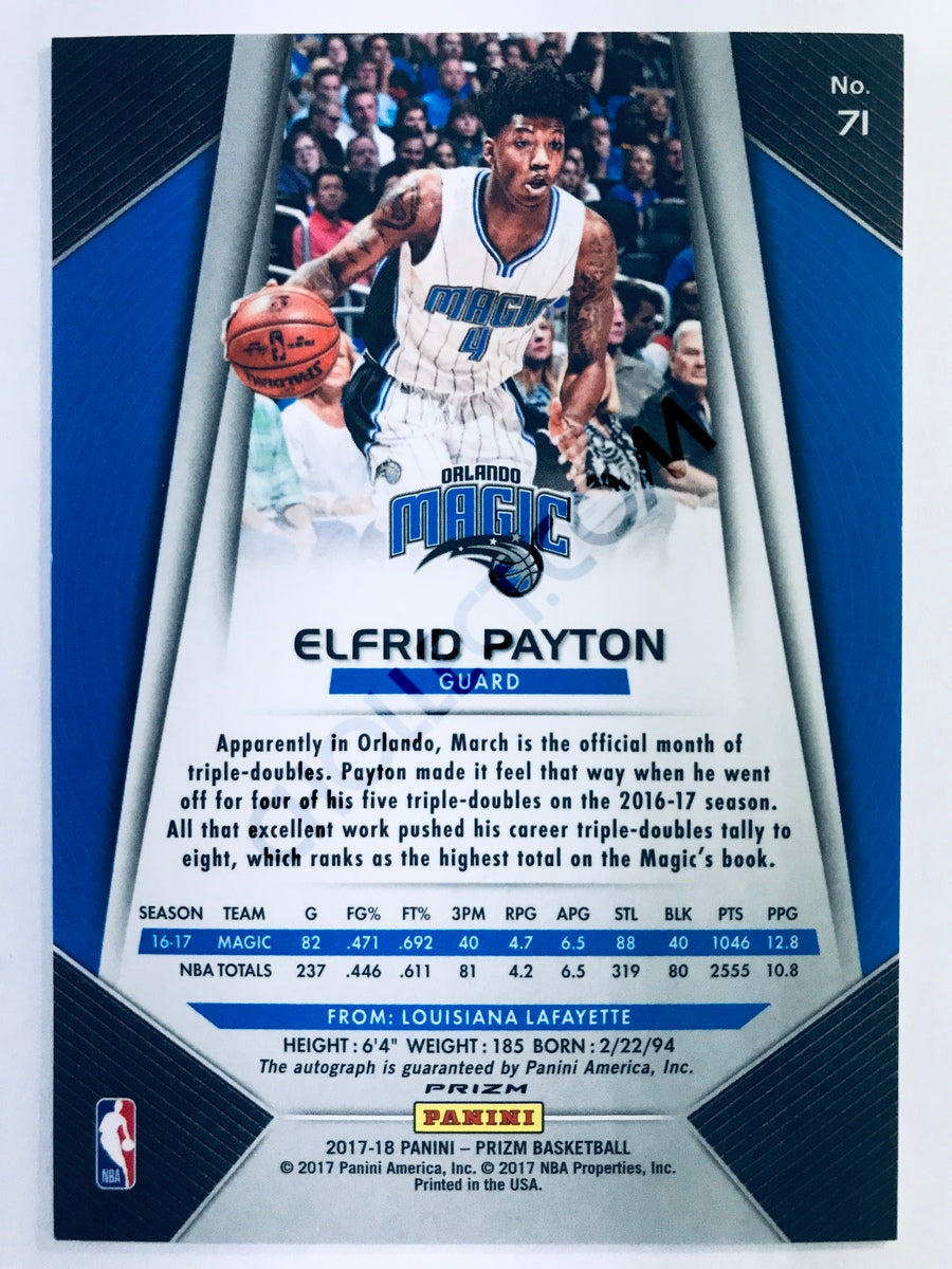Elfrid Payton - Orlando Magic 2017-18 Panini Prizm #71 Fast Break Signature