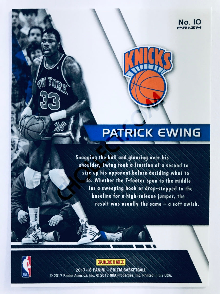 Patrick Ewing - New York Knicks 2017-18 Panini Prizm #10 Fundamentals Insert Fast Break Parallel