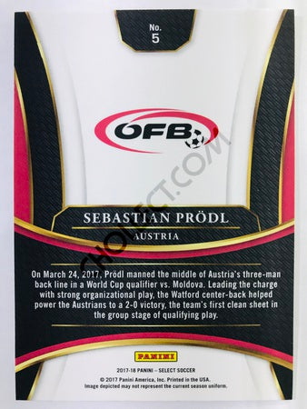 Sebastian Prodl - Austria 2017-18 Panini Select #5