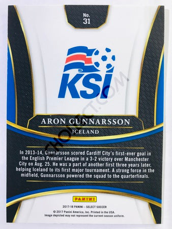 Aron Gunnarsson - Iceland 2017-18 Panini Select #31