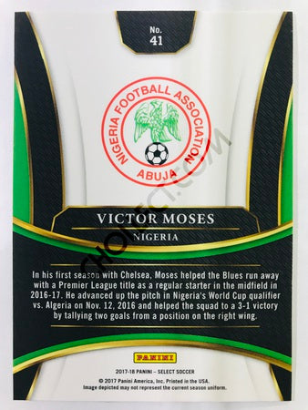 Victor Moses - Nigeria 2017-18 Panini Select #41