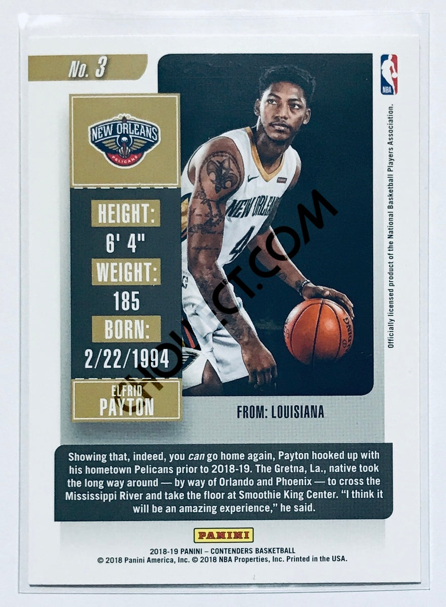 Elfrid Payton - New Orleans Pelicans 2018-19 Panini Contenders #3