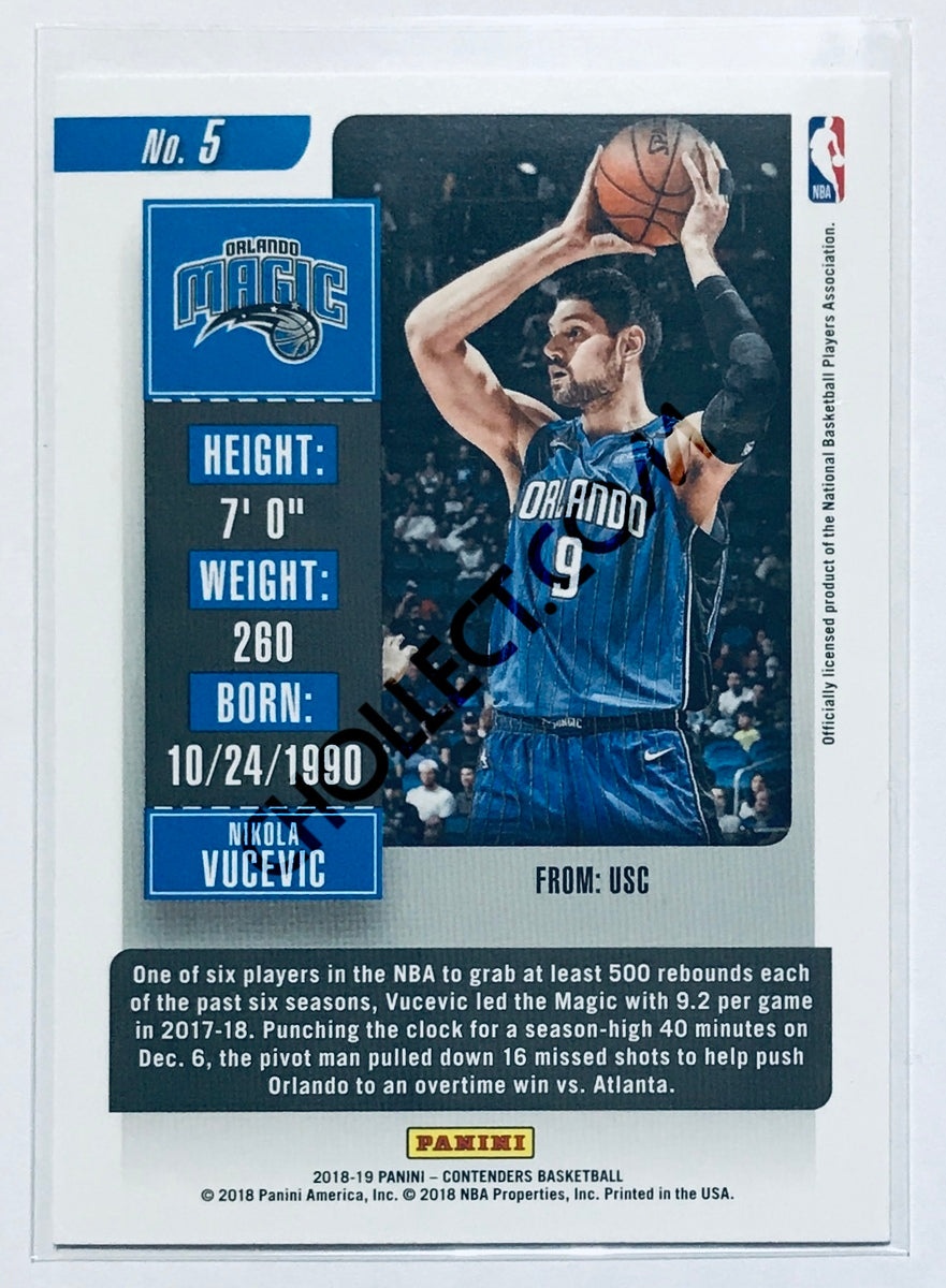 Nikola Vucevic - Orlando Magic 2018-19 Panini Contenders #5