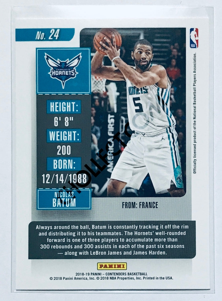 Nicolas Batum - Charlotte Hornets 2018-19 Panini Contenders #24