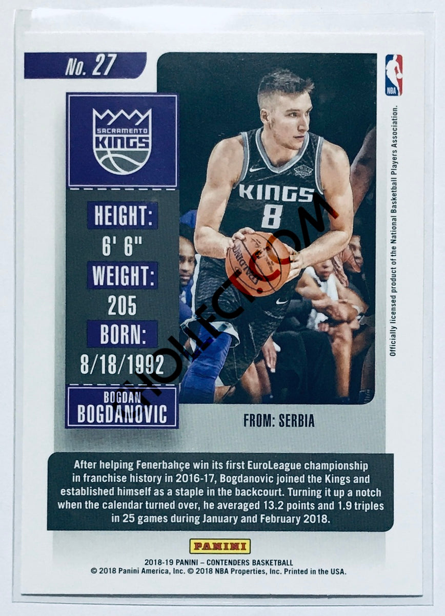 Bogdan Bogdanovic - Sacramento Kings 2018-19 Panini Contenders #27