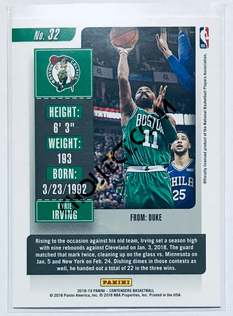 Kyrie Irving - Boston Celtics 2018-19 Panini Contenders #32