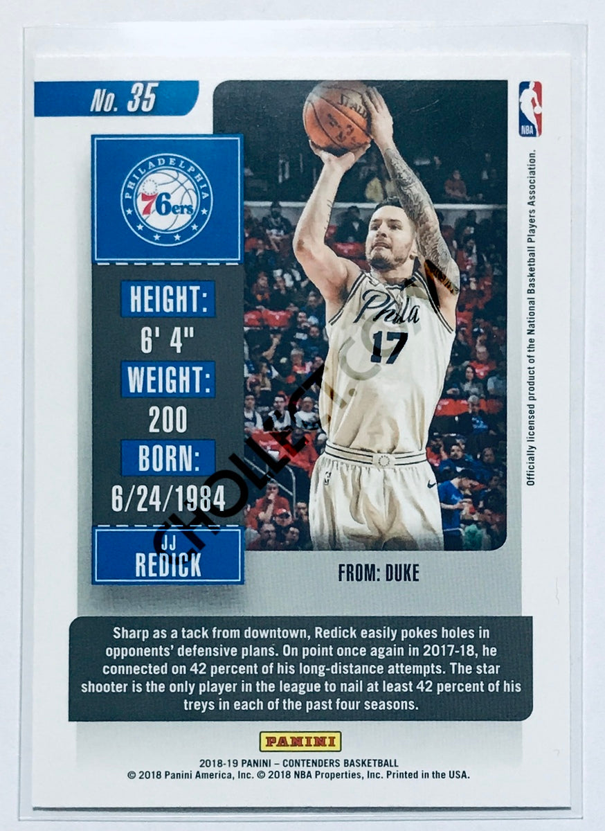 JJ Redick - Philadelphia 76ers 2018-19 Panini Contenders #35