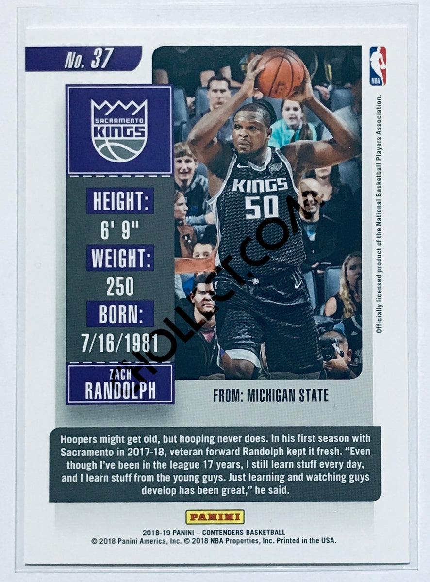 Zach Randolph - Sacramento Kings 2018-19 Panini Contenders #37