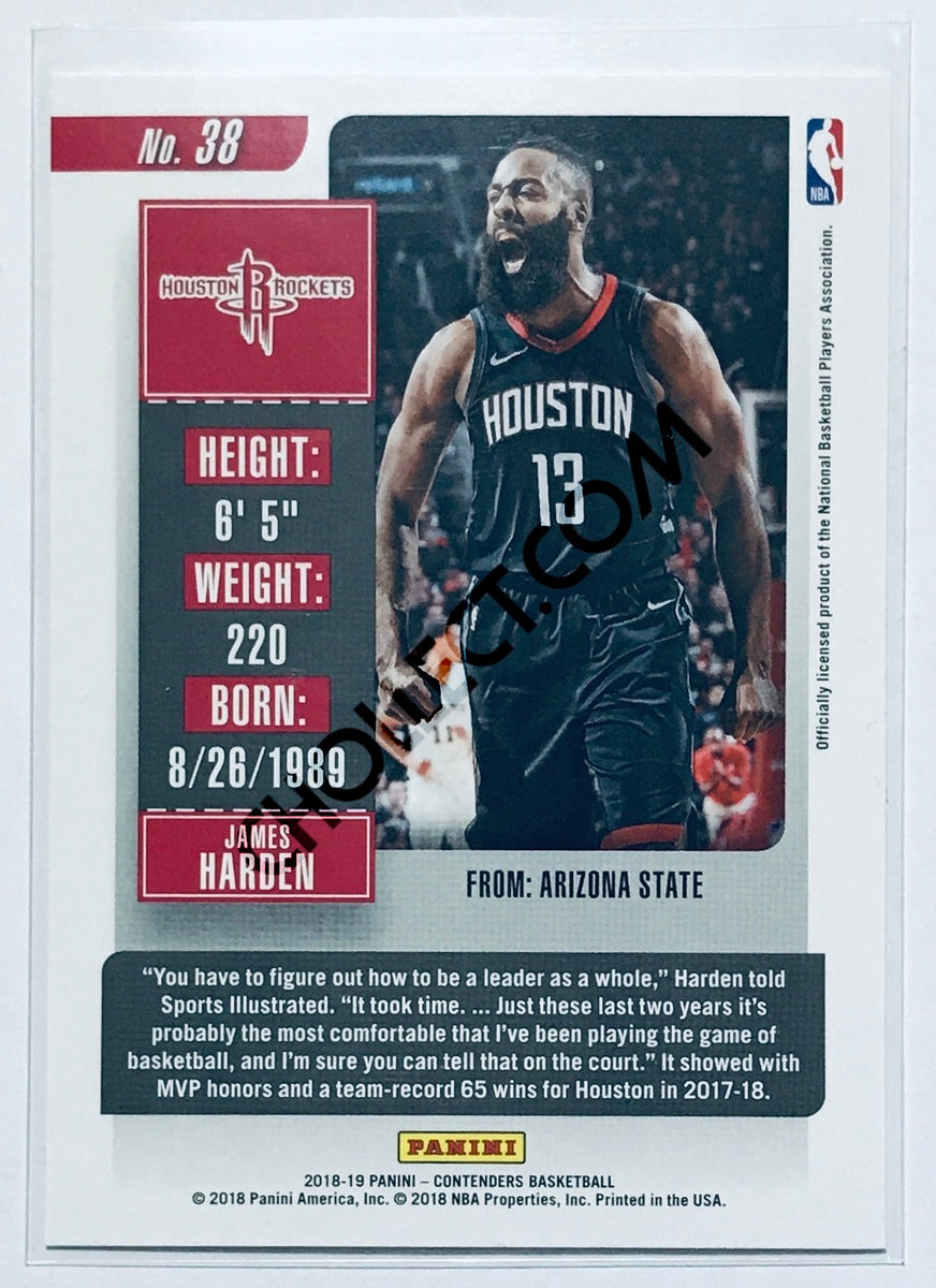 James Harden - Houston Rockets 2018-19 Panini Contenders #38