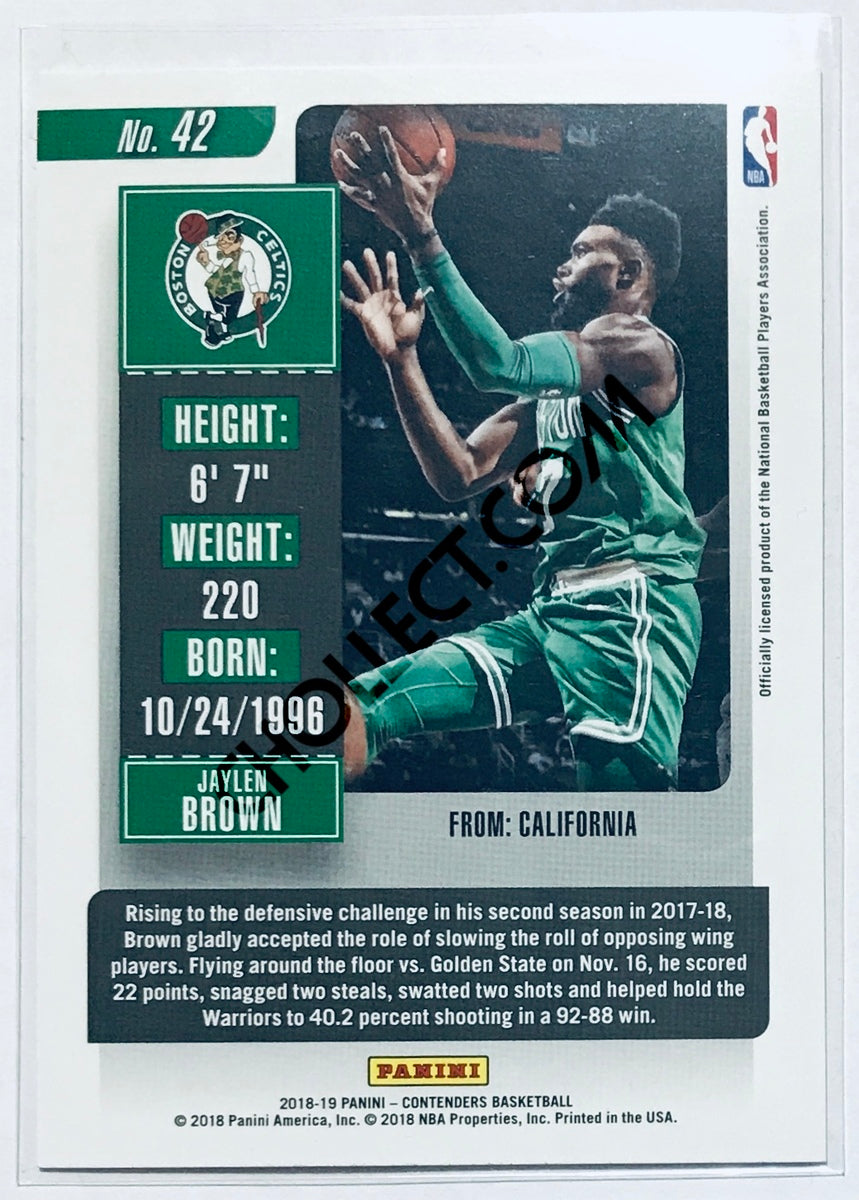 Jaylen Brown - Boston Celtics 2018-19 Panini Contenders #42