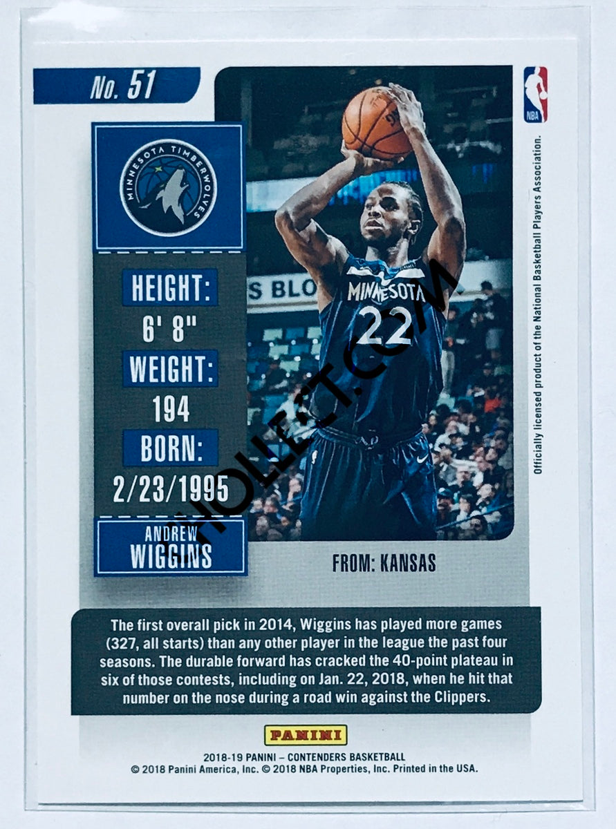 Andrew Wiggins - Minnesota Timberwolves 2018-19 Panini Contenders #51