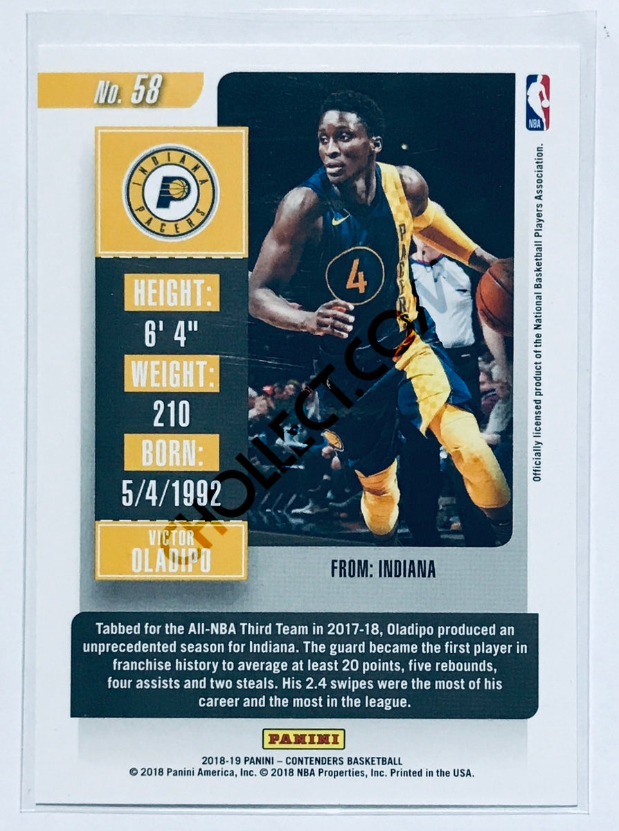 Victor Oladipo - Indiana Pacers 2018-19 Panini Contenders #58