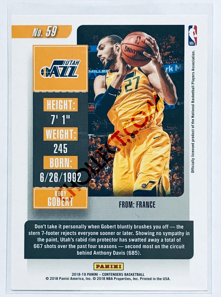 Rudy Gobert - Utah Jazz 2018-19 Panini Contenders #59