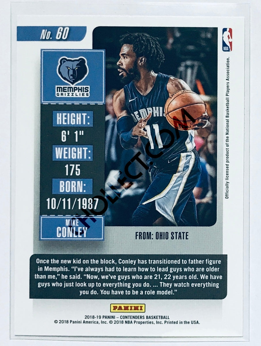 Mike Conley - Memphis Grizzlies 2018-19 Panini Contenders #60