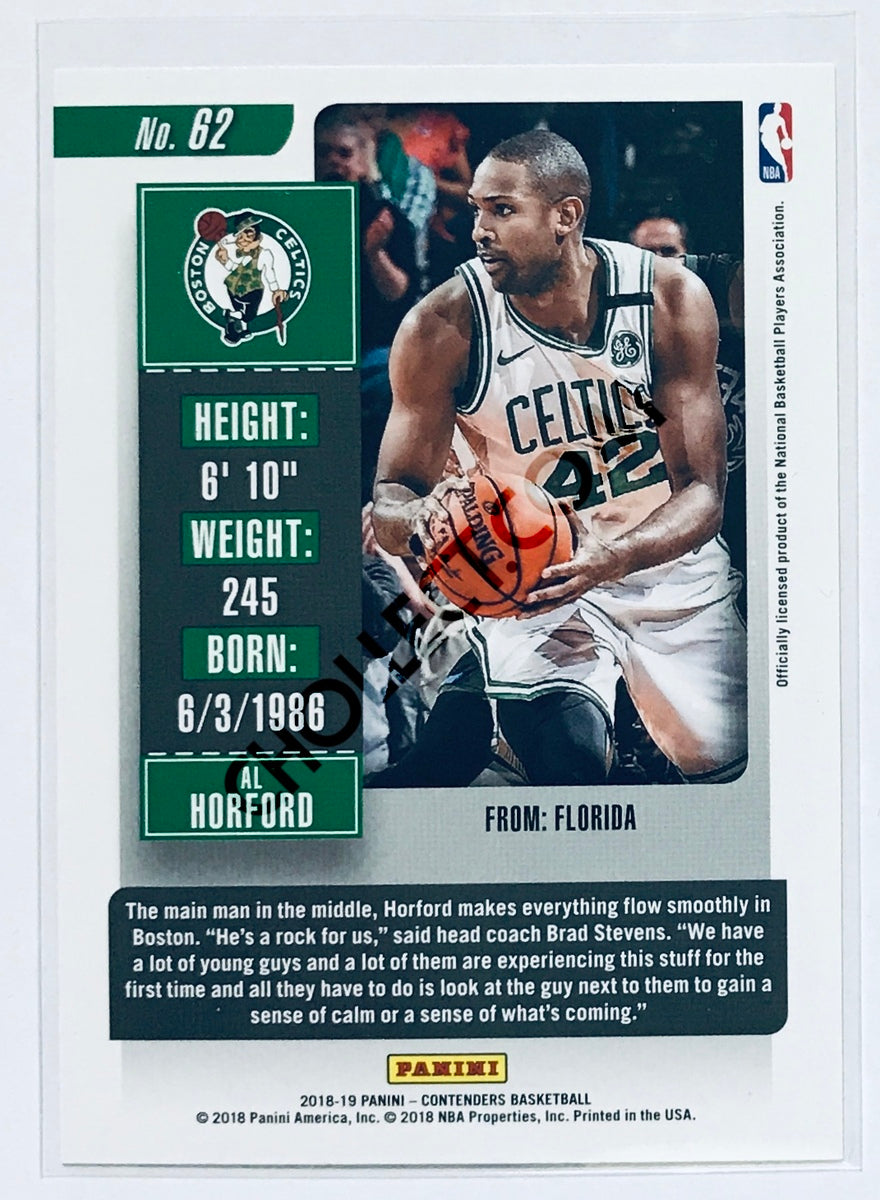 Al Horford - Boston Celtics 2018-19 Panini Contenders #62