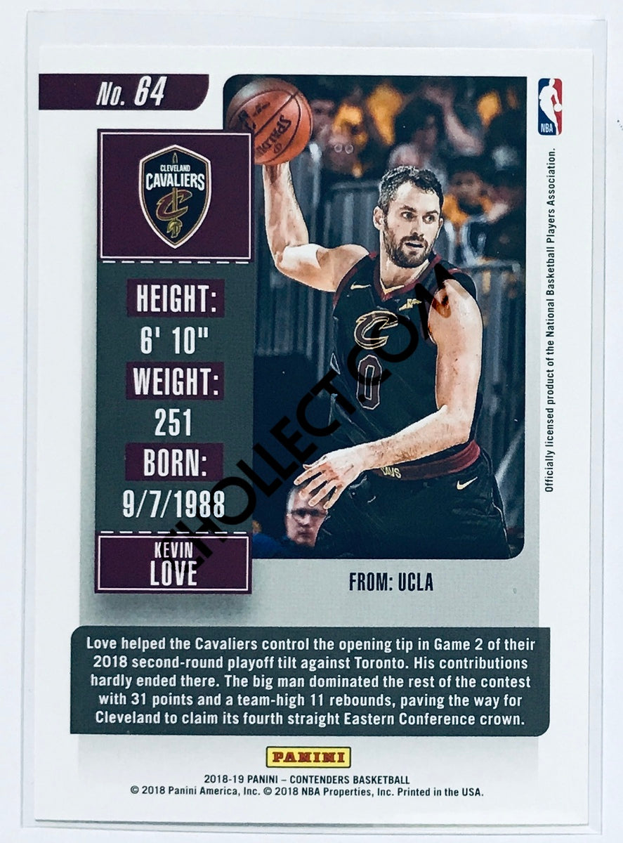 Kevin Love - Cleveland Cavaliers 2018-19 Panini Contenders #64