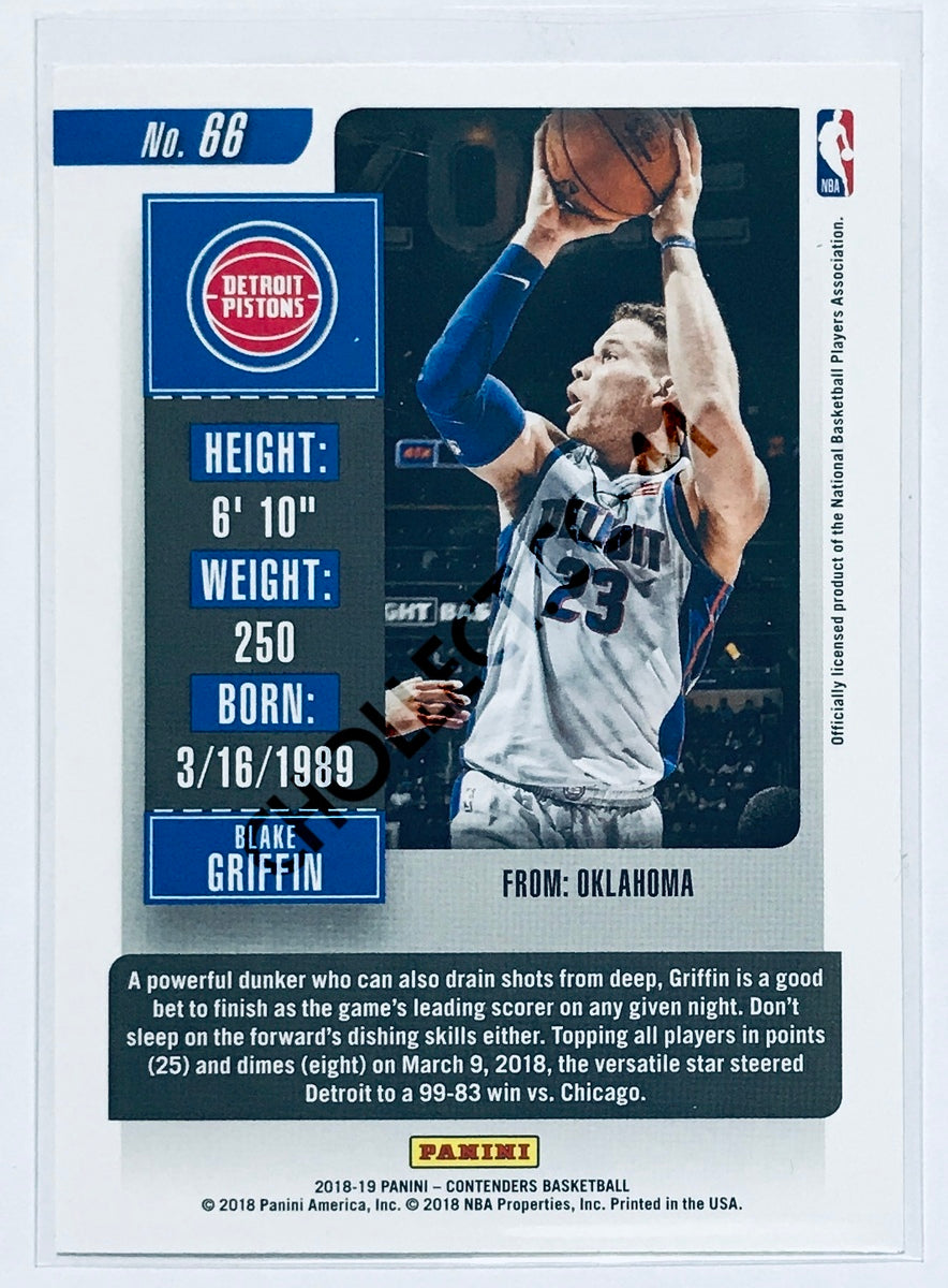 Blake Griffin - Detroit Pistons 2018-19 Panini Contenders #66